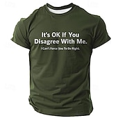 baratos Camisetas engraçadas para homens-Homens Gíria engraçada Camiseta Manga Curta Camiseta Impressão 3D Gola Redonda Camisa Moda Roupa Esportiva Rua Esportes Preto Verde Escuro Azul Escuro Verão Primavera Roupa S M L XL XXL XXXL