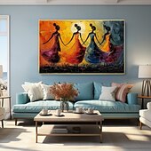 voordelige Schilderijen van mensen-balletdansers olieverfschilderij handgeschilderd canvas kunst sierlijke metgezellen abstract schilderij van twee vrienden moderne inrichting handgemaakte minimalistische kunstwerk olieverfschilderij