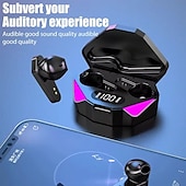 abordables Auriculares telefónicos y de negocios-Auriculares inalámbricos x15 tws 5,3 auriculares bluetooth 65ms de baja latencia auriculares deportivos para juegos con micrófono para xiaomi iphone