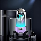 cheap Smart Lights-LED Smart Light Wireless Speaker With Time Display &amp; Alarm Clock - Stylish Desk Ornament With LED Lamp For Travel Superior Sound Quality, Time Display, Alarm Clock  Jellyfish LED Light
