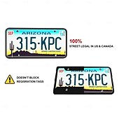 economico Decorazione e protezione carrozzeria-supporto per targa posteriore auto supporto per targa supporto per targhetta impermeabile copertura per etichetta targa in gomma standard USA