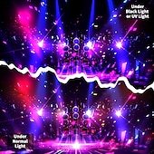 cheap Blacklight Tapestries-Blacklight Tapestry UV Reactive Glow in the Dark Glow Party Neon Party Ideas Hanging Tapestry Wall Art Mural for Living Room Bedroom