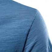 baratos camisetas básicas-Homens Camiseta Camisas antiumidade Manga Curta Decote V Verão Tecido Leve Básico Casual Estilo Clássico Casual Verde Militar Top Tee para Homens