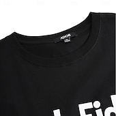 baratos Camiseta gráfica masculina-Homens Letra Pistola Camiseta T-shirt Algodão Manga Curta Gráfico Camisa Preto Branco Vinho Camiseta confortável Esportes Feriado Roupas de estilistas