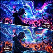 Недорогие Черные гобелены-черный гобелен, реагирующий на ультрафиолет, светящийся в темноте, вечеринка, диджейский музыкальный фестиваль, психоделический, триповый, туманный, подвесной гобелен, настенное искусство, фреска для