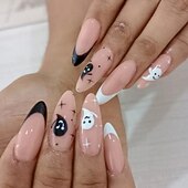 baratos Acessórios-1conjunto Resina Clássico Melhor qualidade Criativo Moda dia das Bruxas Festa / Noite Festival Unhas postiças para Unha de Dedo