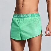 preiswerte Boxershorts für Herren-Herren 1 pc Unterwäsche Boxer Boxer-Shorts 100% Baumwolle Atmungsaktiv Weich Komfortabel Buchstabe Mittlere Hüfthöhe Schwarz Rosa
