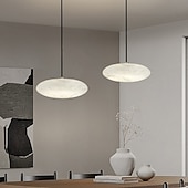 お買い得  ペンダントライト-LED ペンダントライト 3色光源 20cm UFO 高光透過率ランプシェード 大理石石 シングルデザイン ミニマリストペンダントライト カフェ 寝室 110-240V