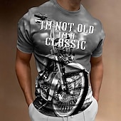 levne Vintage trička-Pánské Grafika Motor Tričko Motocyklové tričko Krátký rukáv tričko 3D tisk Tričkový Košile Vinobraní Módní Designové Venkovní Denní Sport 1 2 3 Jaro léto Oblečení S M L XL 2XL 3XL