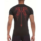 economico T-shirt e Canottiere da Corsa-Per uomo Maglia a compressione Maglia atletica Maglietta da Palestra Maglietta Fitness Manica Corta Maglietta Casuale Athleisure Grafico Asciugatura Rapida Alta elasticità Compressione Traspirante