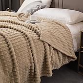 abordables Couvertures de lit-Couverture en velours de lait - ultra douce et soyeuse pour un confort luxueux, confortable et chaleureux, parfaite pour se blottir tissu durable de haute qualité avec une sensation de peluche design élégant qui met en valeur n&#039;importe quel décor de pièce