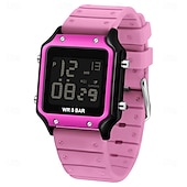 abordables Relojes digitales-Reloj electrónico de moda para hombre Sanda 2174, reloj despertador multifuncional deportivo resistente al agua 2024, reloj electrónico LED para hombre