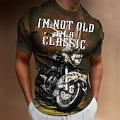 levne Vintage trička-Pánské Grafika Motor Tričko Motocyklové tričko Krátký rukáv tričko 3D tisk Tričkový Košile Vinobraní Módní Designové Venkovní Denní Sport 1 2 3 Jaro léto Oblečení S M L XL 2XL 3XL