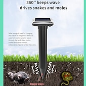economico Supporto e Cura degli Animali-1 pz repellente solare per talpe IP56, repellente solare ad ultrasuoni per talpe, repellente per arvicole, controllo dei parassiti per talpe, prato esterno, fattoria, giardino