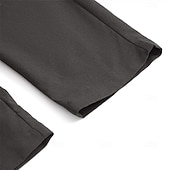 お買い得  休日-男性用 リネンパンツ ズボン スーツ サマーパンツ ビーチパンツ フロントポケット まっすぐな足 平織り 履き心地よい 高通気性 全長 フォーマル ビジネス 祝日 ファッション ベーシック ブラック ホワイト 伸縮性なし