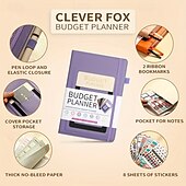 Χαμηλού Κόστους Notebooks &amp; Planners-σημειωματάριο προϋπολογισμού σχεδιασμού με παρακολούθηση εξόδων χωρίς ημερομηνία μηνιαίο οικονομικό διοργανωτή για παρακολούθηση χρεών και λογαριασμών 8,4 x 5,8 ίντσες κάλυμμα pu