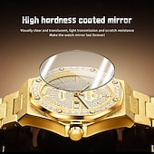 economico Orologi meccanici-Orologio Meccanico OLEVS da Uomo Orologio alla Moda Creativo Minimalista Affari Automatico a Carica Automatica Luminoso Calendario Data Settimana Orologio in Acciaio