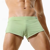 preiswerte Boxershorts für Herren-Herren 1 pc Unterwäsche Boxer Boxer-Shorts Nylon Atmungsaktiv Weich Komfortabel Glatt Mittlere Hüfthöhe Weiß Rosa