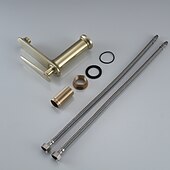economico Rubinetti per lavandino bagno-Lavandino rubinetto del bagno - Classico Galvanizzato Esterno Una manopola Un foroBath Taps