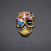 お買い得  車用アクセサリー＆オーナメント-スケルトンデザインの車の排気管ハンガー、車の芳香剤クリップ、キラキラ光る車の装飾