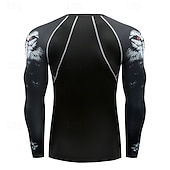 halpa Juoksupaidat ja tanktopit-Miesten Kompression Paita Urheilullinen paita Kuntosali paita Fitness paita Pitkähihainen Tee paita Kausaliteetti Urheilu- ja treenivaatteet Syksy Hengittävä Nopea kuivuminen Korkea Stretch
