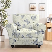 billige Sofatrekk-stretch floral lenestoltrekk elastisk slipcover med blomstermønster for en stilig og sikker passform ideell for å beskytte og forfriske lenestolen din