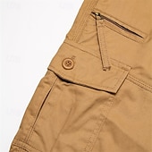 economico Classico-Per uomo Pantaloncini modello cargo Pantaloncini Pantaloni modello Capri Maglia da escursione Vita elastica Multi tasca Liscio Comfort Indossabile Informale Giornaliero Per uscire Sportivo Moda Verde