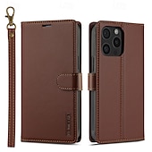 お買い得  iPhone用ケース-電話 ケース 用途 iPhone 16 Pro Max プラス iPhone 15 プロマックスプラス iPhone 14 13 12 11 Pro Max Plus バックカバー ウォレットカードケース スタンド付き 取り外し可 リストストラップ付き レトロ風 TPU PUレザー