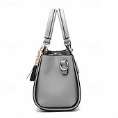 economico Borsette e borse tote-borsa a mano colorblock alla moda da donna con ciondolo a forma di gatto, perfetta per l&#039;uso quotidiano e le uscite informali