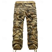 cheap Cargo Pants-Men's Cargo Pants Trousers Tactical Pants Buttons Multi Pocket Camo Plain Wearable Daily Outdoor Camping &amp; Hiking Fashion Classic Camouflage Khaki