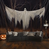 billiga Halloween dekoration-halloween dekorationer hängande gobeläng spöke gå hund väggkonst stor gobeläng väggmålning dekor fotografi bakgrund filt gardin hem sovrum vardagsrum dekoration