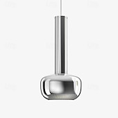 economico Luci a sospensione-lampada a sospensione a led bianco caldo 18cm design italiano artista personalità creativa e26/e27 5w lampada a sospensione in metallo design lanterna per camera da letto sala da pranzo 110-240v