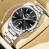 cheap Quartz Watches-Brand Watch Trendy Fashion Sports Calendar Waterproof Fully Automatic Steel Strip Quartz Men&#039;s Bowl Watch