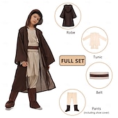 halpa Poikien puvut-Obi-Wan Kenobi Anakin Skywalker Jedi ritari Cosplay-Asut Asut Elokuva / TV teeman puvut Poikien Lasten Juhlat Naamiaiset Helppo karnevaaliasu