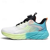 abordables Baskets-chaussures de course réglables pour hommes - baskets en maille respirante avec système de lacets à cadran moderne, design dégradé vibrant pour les modes de vie actifs
