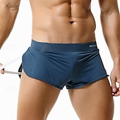 preiswerte Boxershorts für Herren-Herren 1 pc Unterwäsche Boxer Boxer-Shorts Nylon Atmungsaktiv Weich Komfortabel Glatt Mittlere Hüfthöhe Weiß Rosa