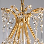 economico Lampadari-lampadario a led bianco caldo 6/8 luci 60cm/80cm lampadario di design unico in cristallo europeo di lusso francese retrò e12/e14 per camera da letto sala da pranzo 110-240v
