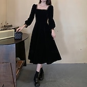 levne Šaty-Elegantní Šaty Pevná barva Maškarní kostým Dámské Karneval Plesová maškaráda Večírek Dospělé Šaty