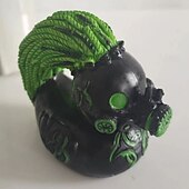  kacsa szobor dekor gyanta kollekció sátáni, punk, gótikus és rock'n'roll kacsák - tökéletes kiegészítők Mrs. valentina excentrikus és sötét témájú kijelzője