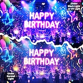 זול שטיחי קיר של Blacklight-blacklight שטיח uv תגובתי זוהר בחושך זוהר מסיבת ניאון רעיונות מסיבת זוהר מקלות מסיבה תלוי שטיח קיר אמנות קיר ציור קיר לחדר שינה בסלון