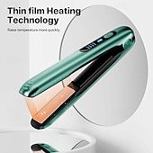 abordables Protections personnelles-Fer à lisser rechargeable USB sans fil 2 voies &amp;mini fer à friser curl 4 réglages de température affichage de la température à LED chauffage rapide