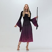 preiswerte Damenkostüme-Hokuspokus Hexe Winifred Walpurgisnacht Kleid Erwachsene Damen Punk &amp; Gothic Party / Abend Maskerade Einfaches Karnevalskostüm