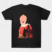 cheap Cartoon &amp; Movie Character Graphic-Black Myth: Wukong Monkey King T-shirt Anime Graphic For Couple&#039;s Men&#039;s Women&#039;s Adults&#039; Masquerade Hot Stamping Casual Daily