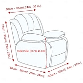 abordables Fauteuils inclinables, à oreilles-housse de fauteuil inclinable extensible à motif floral housse en tissu de qualité supérieure avec design élastique pour un ajustement parfait et une protection élégante de vos meubles