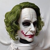 preiswerte Masken-Schrecklicher Joker 2 Clown King Kong Maske Voller Kopf Realistische Maske Erwachsene Herren Damen Gruseliges Kostüm Party Halloween Karneval Einfaches Karnevalskostüm