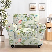billige Sofatrekk-stretch floral lenestoltrekk elastisk slipcover med blomstermønster for en stilig og sikker passform ideell for å beskytte og forfriske lenestolen din