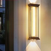 economico applique da esterno-lampada da parete per esterni 50/70cm moderna e semplice da esterno impermeabile in acciaio inox acrilico 1 pz lampada da parete a sospensione a led, adatta per comunità, ville, cortili, hotel,