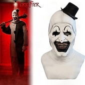 levne Halloween maska a rekvizity-děsivá halloweenská maska, děs realistický hororový klaun halloween maska strašidelné kostýmy, hrůza legrační latexová celočelenka legrační hororová maska na halloweenskou maškarní párty