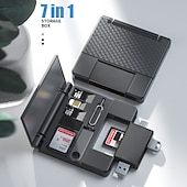 お買い得  USBハブ-多機能 OTG カード リーダー 7 in 1 マイクロ SD カード リーダー U メモリ カード リーダー タイプ C デジタル カメラ、スマートフォン、タブレット用 OTG コンバータ 外付け U ディスク、SD、TF ユニバーサル 収納ボックス付き