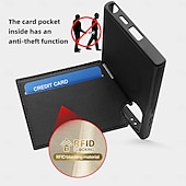 abordables Carcasas Samsung-teléfono Funda Para Samsung galaxia S24 Ultra Plus S23 Ultra Plus S22 Plus Ultra S25 Ultra Funda Trasera con Soporte Soporte de carga inalámbrica Ranura para tarjetas Retro TPU Cuero de PU